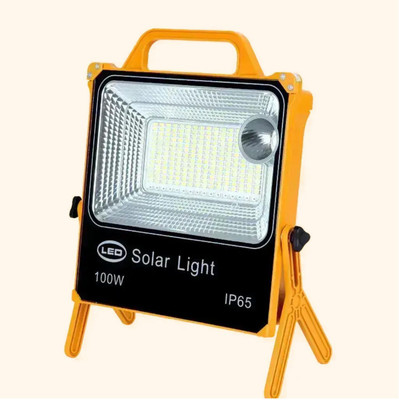 Homehop 100W LED Automatic chargeable Emergency Light for Home,8000mAh Solar Torch Lamp 10 hrs Torch Emergency Light(Orange)
