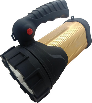 MNT Sales 3000 Meter Long Range Aluminium Body With Jumbo Size ,300 W Search Light , 12 hrs Torch Emergency Light(Gold, Black)