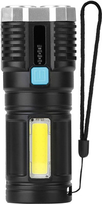 Xydrozen Side Lamp Lighting Endurance Bright Bulk Flashlight-Black 3 hrs Torch Emergency Light(Black)
