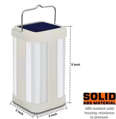 HASRU 4 Tube 360 Degree Extra Bright with Electric Charging Rechargeable 8 hrs 4 hrs Lantern Emergency Light(White)