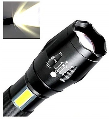 NKL Metal High quality LED Flashlight ,Super Bright ,Waterproof 3 Light Modes 84 6 hrs Torch Emergency Light(Black)