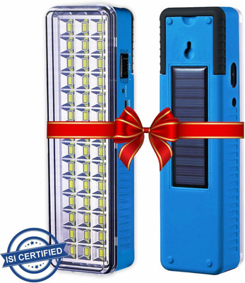 Pick Ur Needs Solar Rechargeable 42 Led High Bright Floor Lantern Light Pack of 2 7 hrs Flood Lamp Emergency Light(Blue)