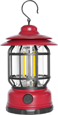 Dazzel Flex Portable LED Camping Light USB Rechargeable Dimmable Waterproof Lamp For Hiking 8 hrs Lantern Emergency Light(Red)