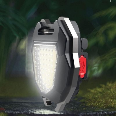 ASTOUND Rechargeable Keychain LIGHT with 6 Lighting Modes 8 hrs Torch Emergency Light(Black)