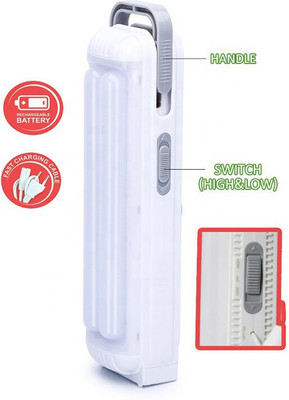 VR Bright Lite Dual Rechargeable Home Delight Rechargeable Long Tube Lantern-VR12 6 hrs Lantern Emergency Light(Unique White)