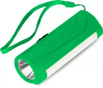 Stylopunk Mini Pocket Light with Long Range torch with Android Charging 10 hrs Torch Emergency Light(Green)