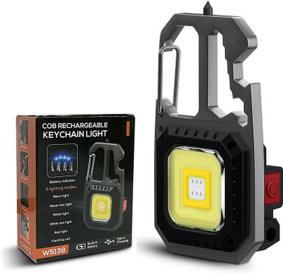 Xydrozen 7-Modes LED Small Pocket Keychain Torch 5 hrs Torch Emergency Light(Multicolor)