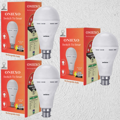 ONIEXO Instant Emergency Light: 12W Rechargeable LED-017 4 hrs Bulb Emergency Light(White)