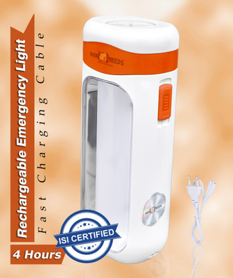 Pick Ur Needs Dual Power Mini Recharegable Home Emergency Led Light Torch 4 hrs Lantern Emergency Light(Orange)