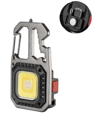 Xydrozen COB Keyring Keychain USB Lamp Torch 5 hrs Torch Emergency Light(Multicolor)