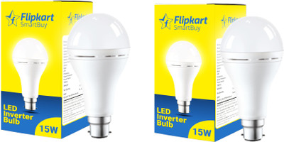 Flipkart SmartBuy 15W Rechargeable Inverter LED Bulb (Pack of 2) with backup of upto 3 hrs Bulb Emergency Light(White)