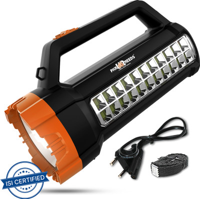Pick Ur Needs Long Range Emergency Tube Rechargeable Waterproof Bright Led Torch Light 75W+22SMD 12 hrs Torch Emergency Light(Orange)