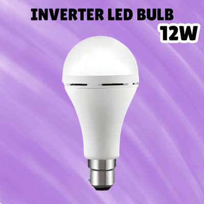 SACRO (Emergency Inverter Blub) charging 12W LED Bulb for Extended Lighting_Pack_1W250 4 hrs Bulb Emergency Light(White)