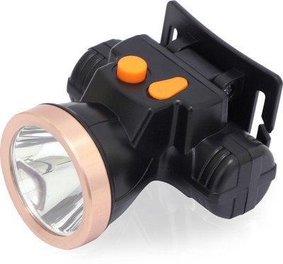 Daily Needs Shop 50W Laser with Blinker (SOS Mode) Emergency Waterproof LED Head Torch Light 6 hrs Torch Emergency Light(Black)