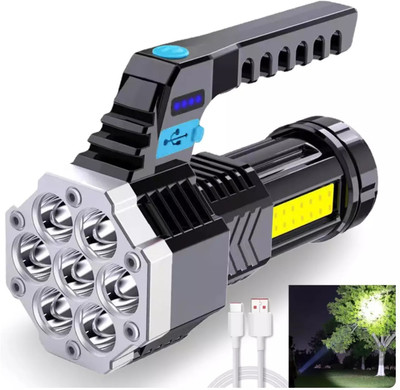 ASTOUND Outdoor Portable Camping Fishing Flashlight 4 hrs Torch Emergency Light(Black)