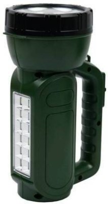 Zimork Long Range Search Light 40w Range 1 Km. with Multi-Functional and Blinker Rechargeable Lithium Battery Handheld Kisan & Home Use Torch 8 hrs Torch Emergency Light(Green)