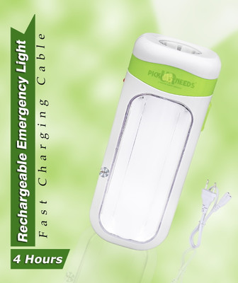 Make Ur Wish Mini Rechargeable Home Emergency Led Floor Lantern Lamp Light Torch 4 hrs Torch Emergency Light(Green)