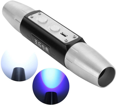 SR ENTERPRISE Jade Appraisal Light Detector Lamp, Super Bright DX6 USB Rechargeable 6 Lights(450 nm, Multicolor)