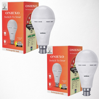 ONIEXO Smart 12W LED Emergency Light Bulb with Inverter Charging-0A5 4 hrs Bulb Emergency Light(White)
