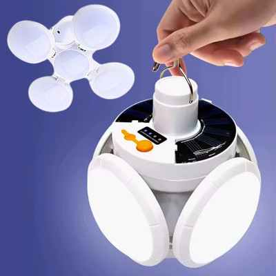 DRUMSTONE Solar Led Rechargeable Emergency Light IP65 Waterproof rtg1 6 hrs Lantern Emergency Light(White)