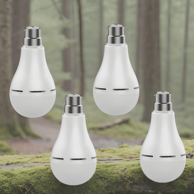 FRONY Inverter Bulb 9W 1200mAh battery 4 hrs emergency light Pack of 4 bulbXT177 4 hrs Bulb Emergency Light(White)
