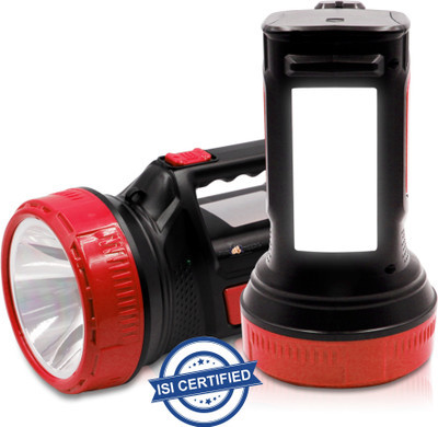 VR Bright Lite Rocklight Ultra Bright Rechargeable Led Torch Light Laser Long Range 6 hrs Torch Emergency Light(Red)