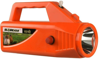 GLOBEAM Saathi ABS Plastic Emergency Light Torch with 4500 mAh Battery with Long Range 4 hrs Torch Emergency Light(Orange)
