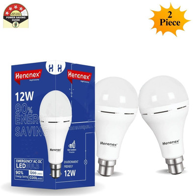 Henonex Charging Emergency Bulb-12W-23 4 hrs Bulb Emergency Light(White)