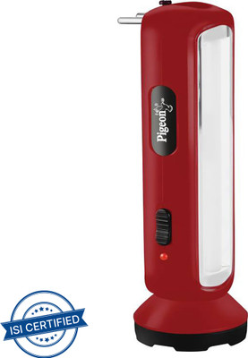 Pigeon Radiance Emergency Lamp 8 hrs Torch Emergency Light(Red)