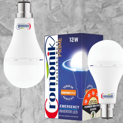 Cromonik (Pack of 2)-Advanced Rechargeable 12W LED Bulb 4 hrs Bulb Emergency Light(White)