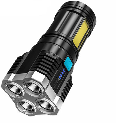 Xydrozen Side Lamp Lighting Endurance Bright Bulk Flashlight 3 hrs Torch Emergency Light(Black)