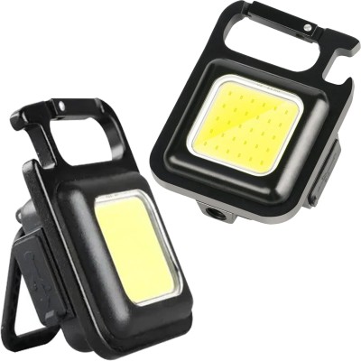 BHAVYARPAN Emergency Light Portable Keychain Flash Light Pack of 2 6 hrs Torch Emergency Light(Black)