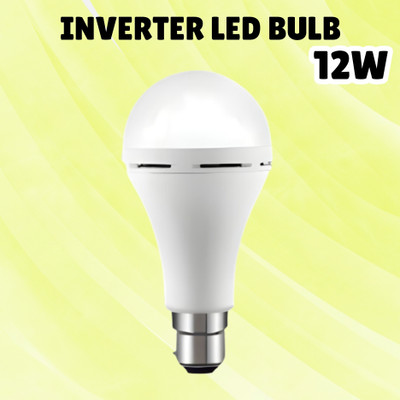 SACRO (Emergency Inverter Blub) charging 12W LED Bulb for Extended Lighting_Pack_1W350 4 hrs Bulb Emergency Light(White)