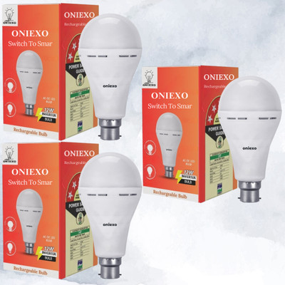 ONIEXO Instant Emergency Light: 12W Rechargeable LED-007 4 hrs Bulb Emergency Light(White)
