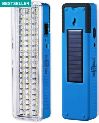 Pick Ur Needs Rechargeable 60 Led High Bright Light With Solar Charging 7 hrs Flood Lamp Emergency Light(Blue)