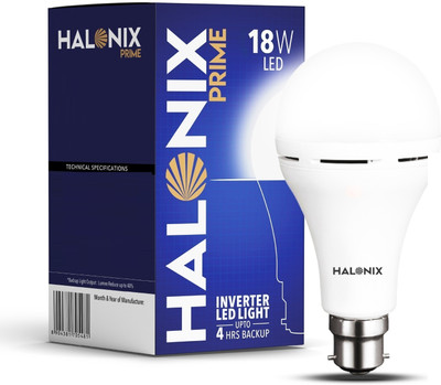 HALONIX 18W Rechargeable Emergency Inverter Bulb Pack of 1- 4 hrs Bulb Emergency Light(White)