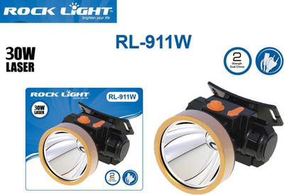 ROCK LIGHT A1 RL911W HEAD TROCH AND EMERGENCY LIGHT 2 hrs Torch Emergency Light(Black)