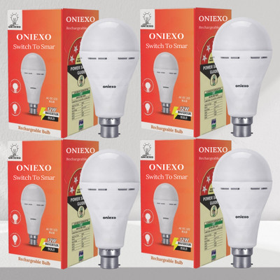 ONIEXO Automatic Charging 12W Emergency LED Bulb-002 4 hrs Bulb Emergency Light(White)