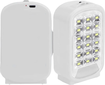 GLOWISH MINI POWERFUL LED BRIGHT RECHARGEABLE DUAL LIGHT MODE 18 SMD LED LANTERN 6 hrs Lantern Emergency Light(White, Red, Blue)