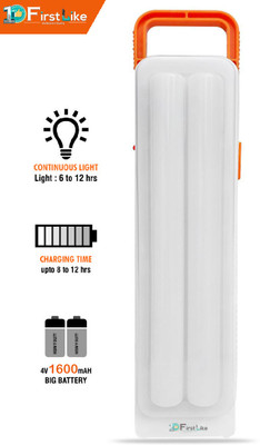 VR Bright Lite 40 Led 2 Long Tube Light With Auto On Feature Rechargeable-VRBL182 7 hrs Lantern Emergency Light(White)