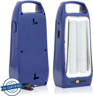 Pick Ur Needs Home Emergency Light Rechargeable & Portable Bright 2 Tube LED Lamp 8 hrs Lantern Emergency Light(Blue)