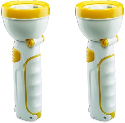 BAJAJ 1.2W HYPERION TORCH WHITE PACK OF-02 4 hrs Torch Emergency Light(White)