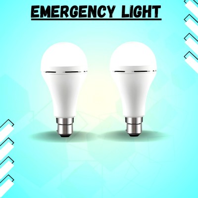 GUGGU Rechargeable Emergency Bulb Inverter Bulb for home 4Hr battery backup_Pack4 H12 3 hrs Bulb Emergency Light(White)