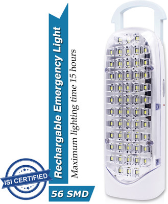 Pick Ur Needs Home Rechargeable Emergency LED Light with Dual Power 56 LED Lantern 15 hrs Lantern Emergency Light(White 56 SMD)