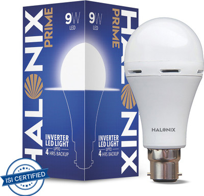 HALONIX LED PRIME INVERTER 9W B22 4 hrs Bulb Emergency Light(White)