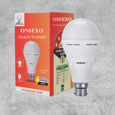 ONIEXO Quick Charging 12W LED Bulb with Emergency Power-022 4 hrs Bulb Emergency Light(White)