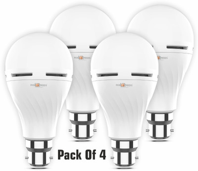 Pick Ur Needs Rechargeable LED Inverter AC/DC Bulb 12W B22 D 4 hrs Bulb ...