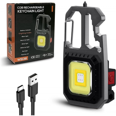 Xydrozen COB LIGHT Key Chain Flashlight Torch 5 hrs Torch Emergency Light(Multicolor)