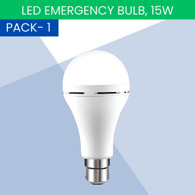 FRONY 15W Rechargeable Inverter LED Bulb with Upto 4H.Power Cut Lighting Pack od_1B128 4 hrs Bulb Emergency Light(White)
