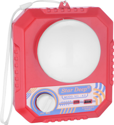 STARDEEP 4.0-EMERGENCY-LIGHT-WITH-SOLAR-PANEL-7-LIGHT-MODE- RED-COLOUR 10 hrs Lantern Emergency Light(Red)